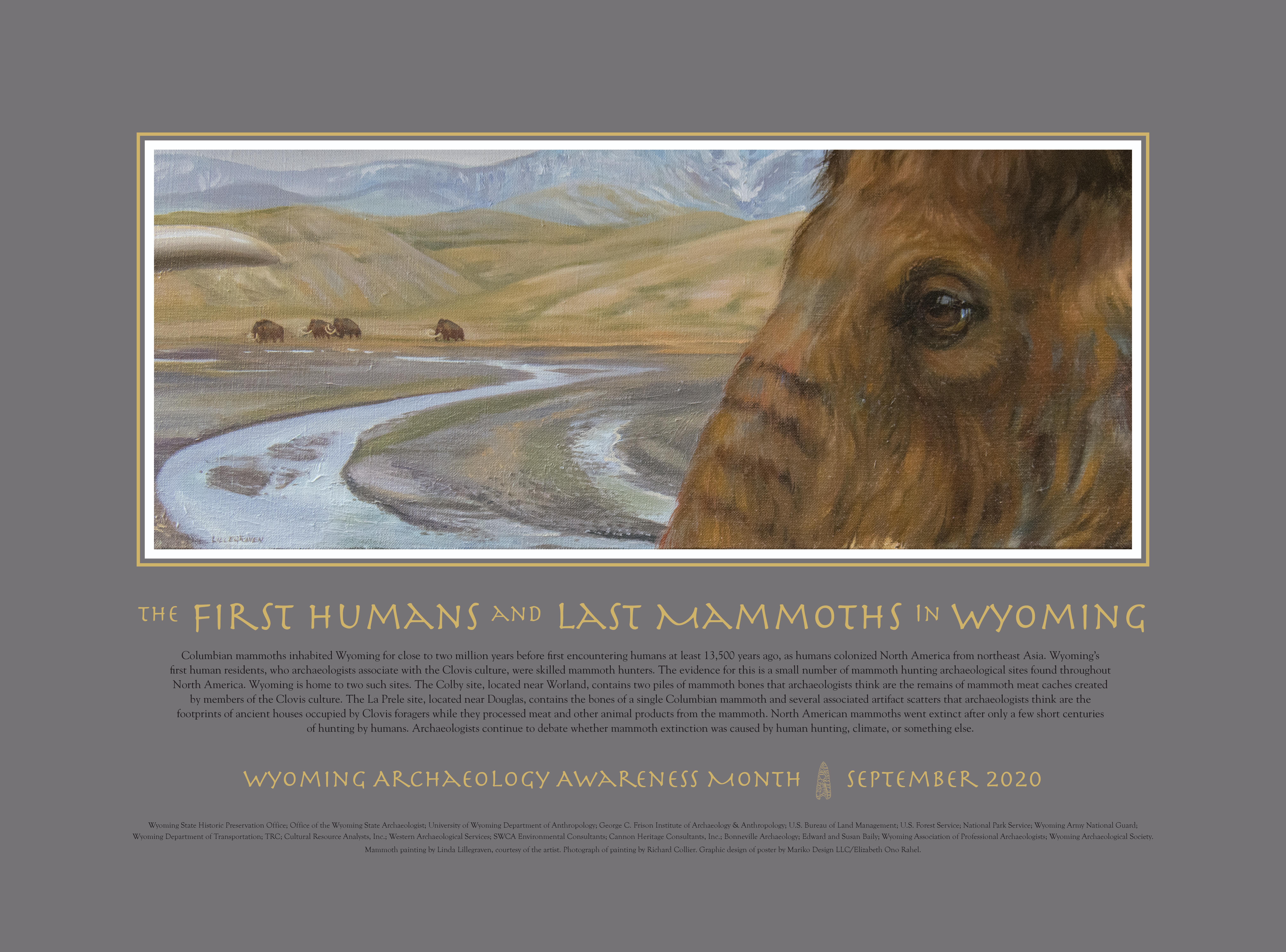 2020 Wyoming Archaeology Awareness Month Poster