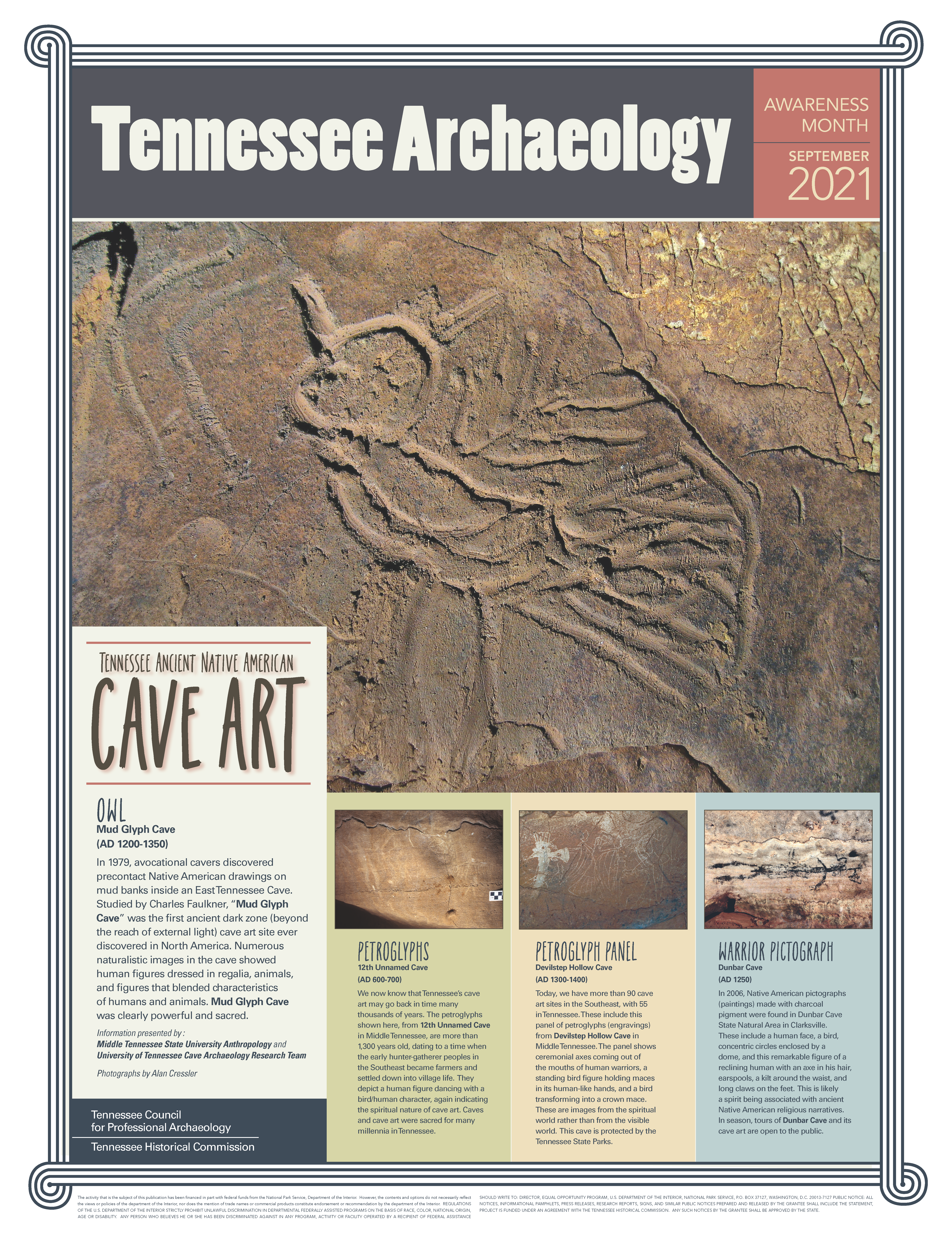 2021 Tennessee Archaeology Awareness Month Poster