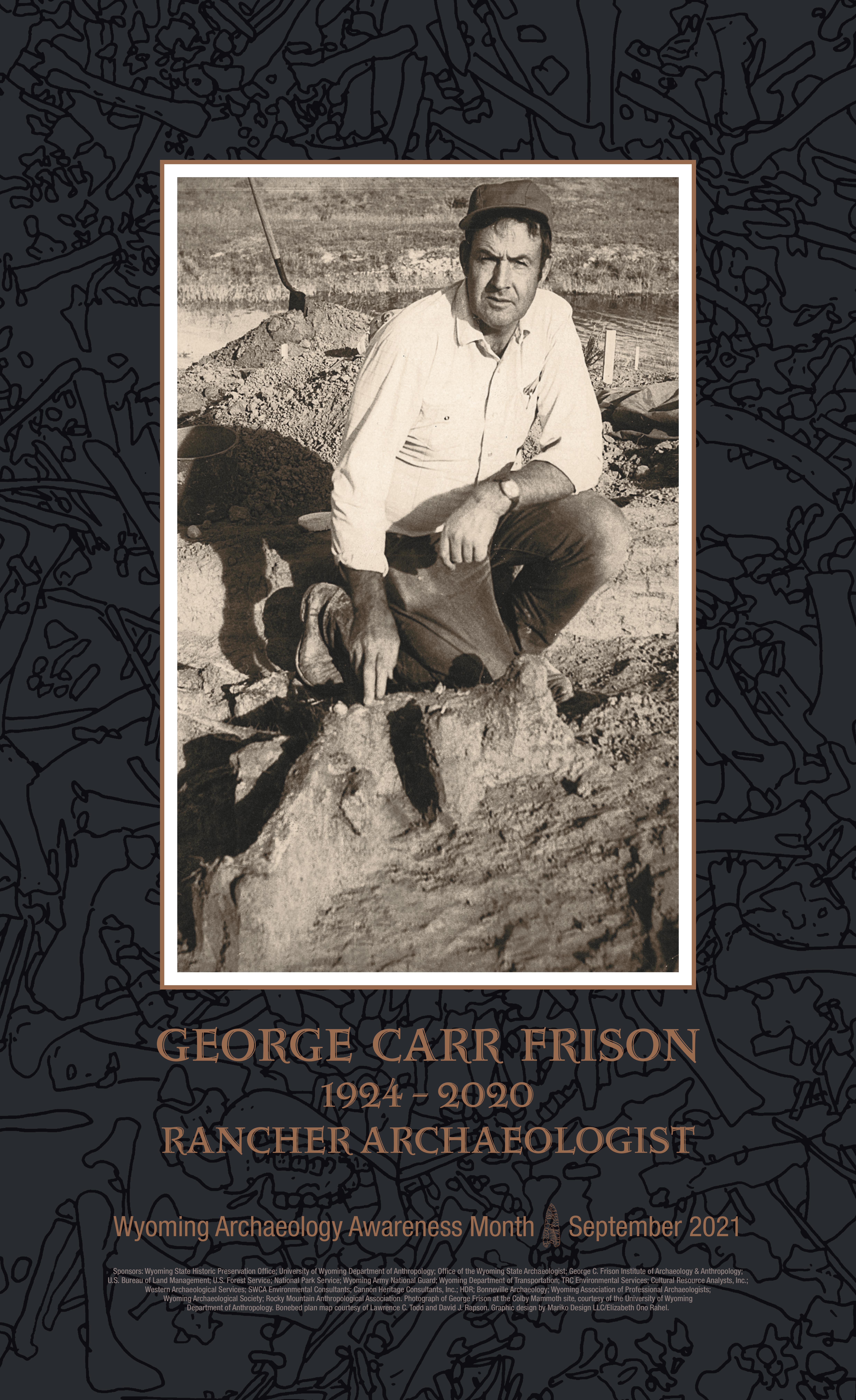 2021 Wyoming Archaeology Awareness Month Poster